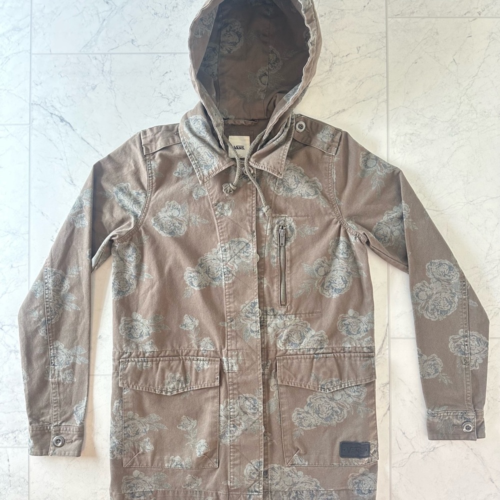 Vans Brown floral patterned jacket